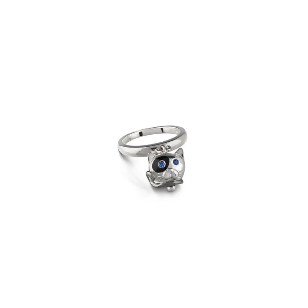 anello_campanella_gatto_c_0.webp CHANTECLER Anello campanella gatto in argento smalto nero e zaffiri blu ref. 38751