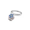 CHANTECLER Anello campanella piccolo in argento e smalti ref. 40606