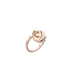 CHANTECLER Anello Campanelle in oro rosa e un diamante nel batacchio