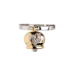 CHANTECLER Anello in oro giallo e bianco e diamanti ref. 17670