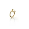 CHANTECLER Anello con campane in oro giallo e pietre preziose ref. 37075