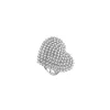 SALVINI Anello cuore grande in oro bianco e diamanti ref. 20088400