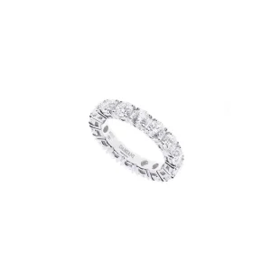 DAMIANI Anello oro bianco diamanti 81090265 colore GH misura 13 3.57 carati
