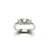 DAMIANI Anello oro bianco diamanti 81096204 donna luce veretta verette