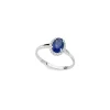 DONNA ORO ANELLO IN ORO BIANCO ZAFFIRO E DIAMANTI ref. DHAZ7879.006