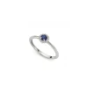 DONNA ORO ANELLO IN ORO BIANCO DIAMANTI E ZAFFIRO ref. DHAZ9402.008