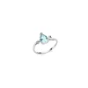 DONNA ORO ANELLO LUCE - ACQUAMARINA GOCCIA E DIAMANTI ref. DHAA7193.003