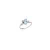 DONNA ORO ANELLO LUCE - ACQUAMARINA CUORE E DIAMANTI ref. DHAA7194.003