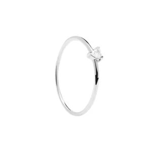 PDPAOLA ANELLO IN ARGENTO WHITE HEART ref. AN02-223-12