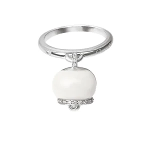 CHANTECLER Anello in oro bianco e giallo, Diamanti e kogolong