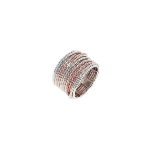 PESAVENTO Anello in argento rodio-rosa ref. WDNAA174
