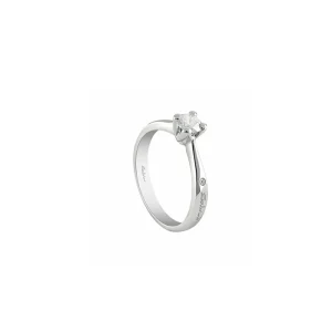 SALVINI Anello solitario in oro bianco con diamanti 20082754 eterea eleganza solitario virginia