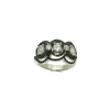 SALVINI Anello trilogy in oro bianco e diamanti ref. 81071111