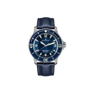 BLANCPAIN Fifty Fathoms Automatique 5015 12B40 O52A subacqueo moderno passione titanio tela vela