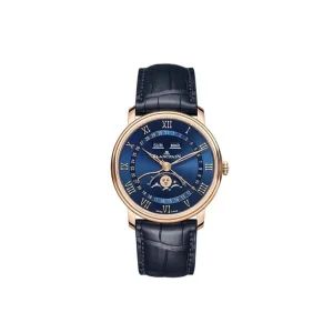BLANCPAIN Villeret Quantieme Complet 6654 3640 55B eleganza tradizione purezza chiarezza finezza luna cicli lunarioro rosso blu alligatore alzavel