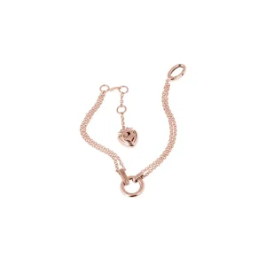 CHANTECLER Bracciale 20 cm cerchio e scudo in oro rosa