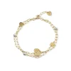 CHANTECLER Bracciale a due fili con galli in oro giallo e diamanti ref. 38518