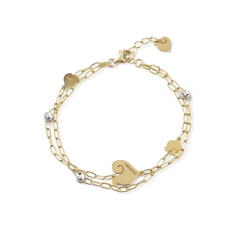 bracciale_a_due_fili_con__0.webp CHANTECLER Bracciale a due fili con galli in oro giallo e diamanti ref. 38518