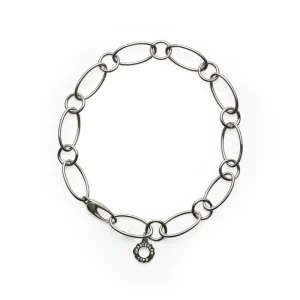 CHANTECLER Bracciale a maglie ovali e tonde in argento ref. 35594