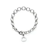 CHANTECLER Bracciale a maglie tonde in oro bianco ref. 36089