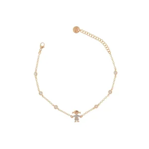RUE DES MILLE BRACCIALE CASTONI BIMBA ZIRCONI rif. BRZ-007-BIMBA