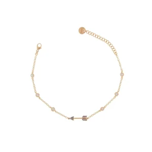 RUE DES MILLE BRACCIALE CASTONI FRECCIA ZIRCONI rif. BRZ-007-FRE