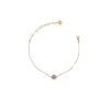 RUE DES MILLE BRACCIALE CATENA E QUADRIFOGLIO ZIRCONI ref. BRZ-011-QUAD-RUE