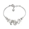 CHANTECLER Bracciale Et Voilà semirigido in argento lucido con simboli