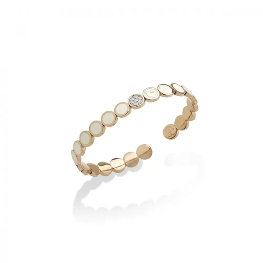 bracciale_chantecler_in_o_0-2.webp CHANTECLER BRACCIALE IN ORO ROSA SMALTO BIANCO E DIAMANTI - PAILLETTES ref. 40166