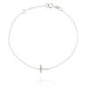 FACCO BRACCIALE colore Bianco con zirconi Simbolo: CREDO "Gli autentici valori della vita"