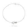 FACCO BRACCIALE colore Bianco con zirconi Simbolo: CUORE "I sentimenti raccontati dall?Anima"