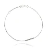 FACCO BRACCIALE  colore Bianco con zirconi Simbolo:  LINEA "La Vita della felicit?"