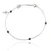FACCO BRACCIALE colore Bianco con zirconi Simbolo: CREDO "Gli autentici valori della vita"