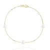 FACCO BRACCIALE  colore Giallo con Perla Naturale Simbolo:  PERLA "Racchiude la purezza della Natura"