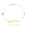 FACCO BRACCIALE  colore Giallo con zirconi Simbolo:  STELLA "La gioia illumina la Vita"