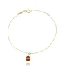 FACCO BRACCIALE  colore Giallo, smalto dipinto a mano da Maestri Orafi,?brevettato?e anallergico. Simbolo:  COCCINELLA "La fortuna arriva inaspettata"