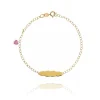 FACCO BRACCIALE colore Giallo, smalto dipinto a mano da Maestri Orafi,?brevettato?e anallergico. Simbolo: CUORE "La dolcezza racchiusa nel Cuore"