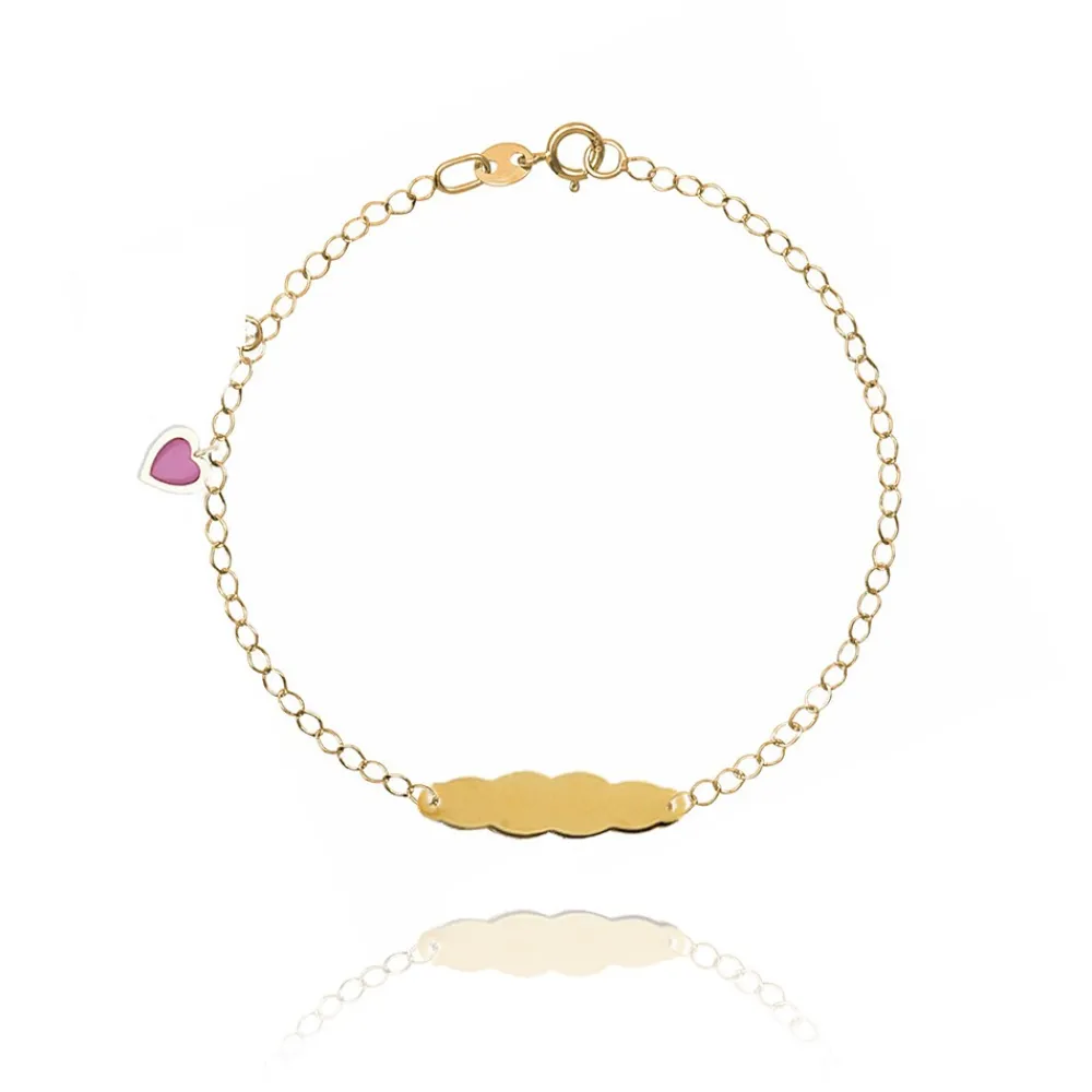 bracciale_colore_giallo_s_0-14.webp FACCO BRACCIALE colore Giallo, smalto dipinto a mano da Maestri Orafi,?brevettato?e anallergico. Simbolo: CUORE "La dolcezza racchiusa nel Cuore"