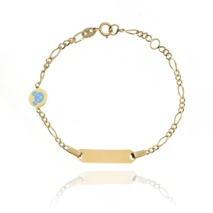 FACCO BRACCIALE  colore Giallo, smalto dipinto a mano da Maestri Orafi,?brevettato?e anallergico. Simbolo:  ORSETTO "L?amicizia ? il dono pi? bello"