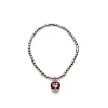 CHANTECLER Bracciale elastico con campanella micro in argento e smalto ref. 37923 M