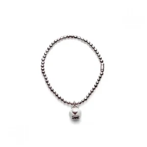 CHANTECLER Bracciale elastico con campanella micro in argento e smalto  ref. 37927 L