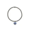 CHANTECLER Bracciale elastico con campanella micro in argento e smalto ref. 37925 M