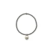 CHANTECLER Bracciale elastico con campanella micro in argento e smalto ref. 37927 M