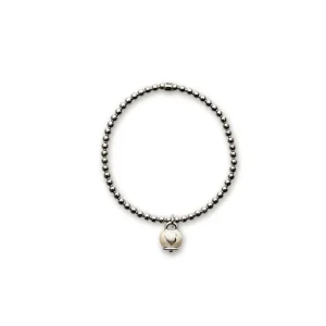 CHANTECLER Bracciale elastico con campanella micro in argento e smalto ref. 37927 M