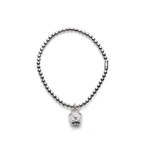 CHANTECLER Bracciale elastico con campanella micro in argento ref. 37272 M