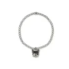 CHANTECLER Bracciale elastico con ciondolo cane micro in argento smalto e spinello ref. 38582 L
