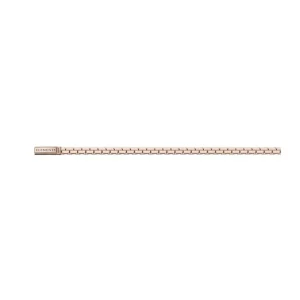 DONNA ORO BRACCIALE MAGLIA MORBIDA ORO ROSA 18 KT MISURA 22
