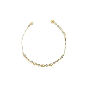RUE DES MILLE BRACCIALE MAGLIE MARINE E BORCHIE ref. BRZ-010-AU