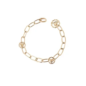 CHANTECLER Bracciale maglie ovali in oro giallo ref. 31269