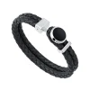 MONTBLANC BRACCIALE IN PELLE NERO ref. 11292163